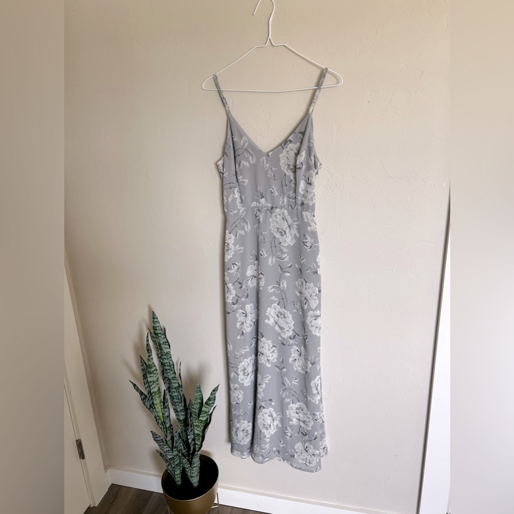 Leith Floral Midi Full Length Dress Gown